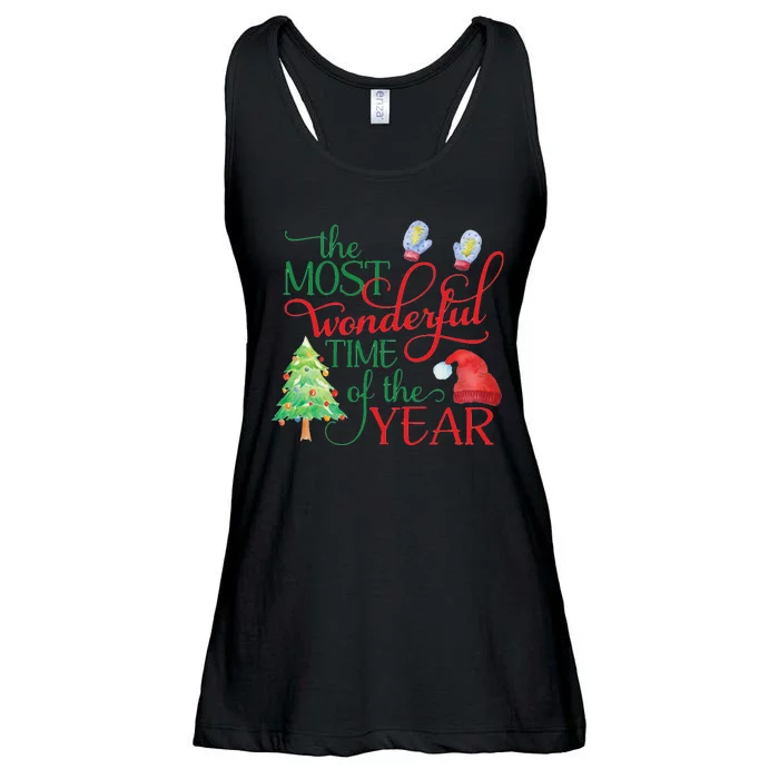 The Most Wonderful Time Of The Year Christmas Ladies Essential Flowy Tank