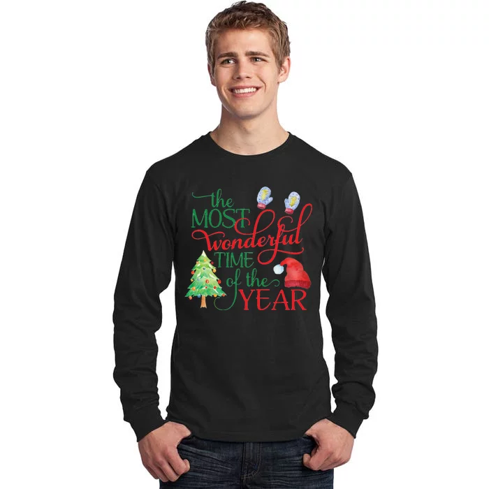 The Most Wonderful Time Of The Year Christmas Tall Long Sleeve T-Shirt