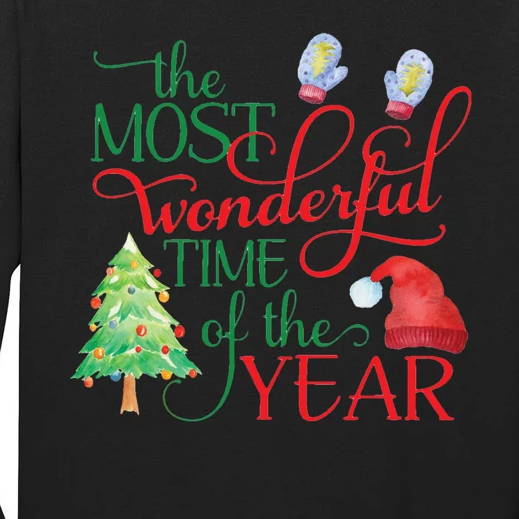 The Most Wonderful Time Of The Year Christmas Tall Long Sleeve T-Shirt