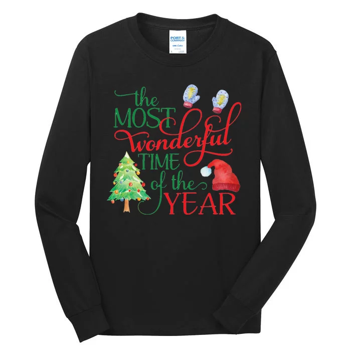 The Most Wonderful Time Of The Year Christmas Tall Long Sleeve T-Shirt