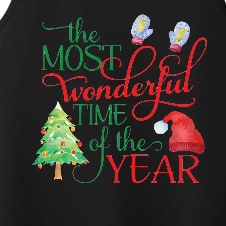 The Most Wonderful Time Of The Year Christmas Performance Tank