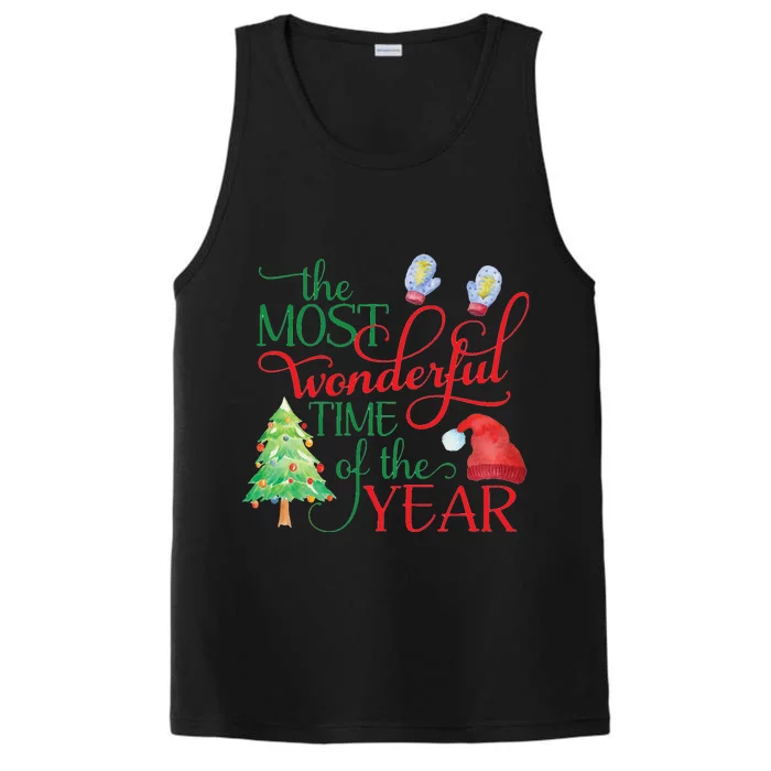 The Most Wonderful Time Of The Year Christmas Performance Tank