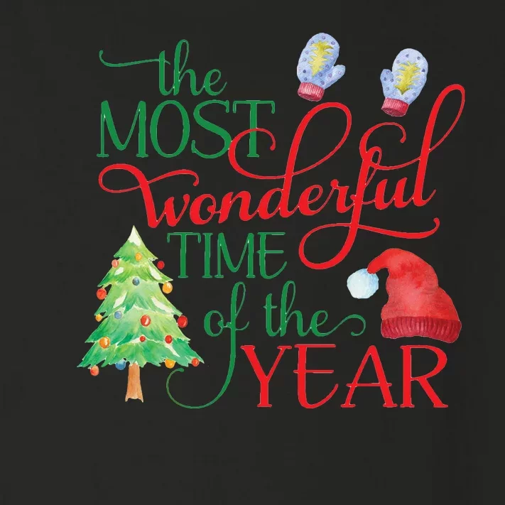 The Most Wonderful Time Of The Year Christmas Toddler Long Sleeve Shirt