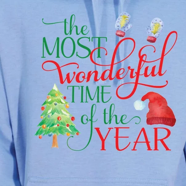 The Most Wonderful Time Of The Year Christmas Unisex Surf Hoodie