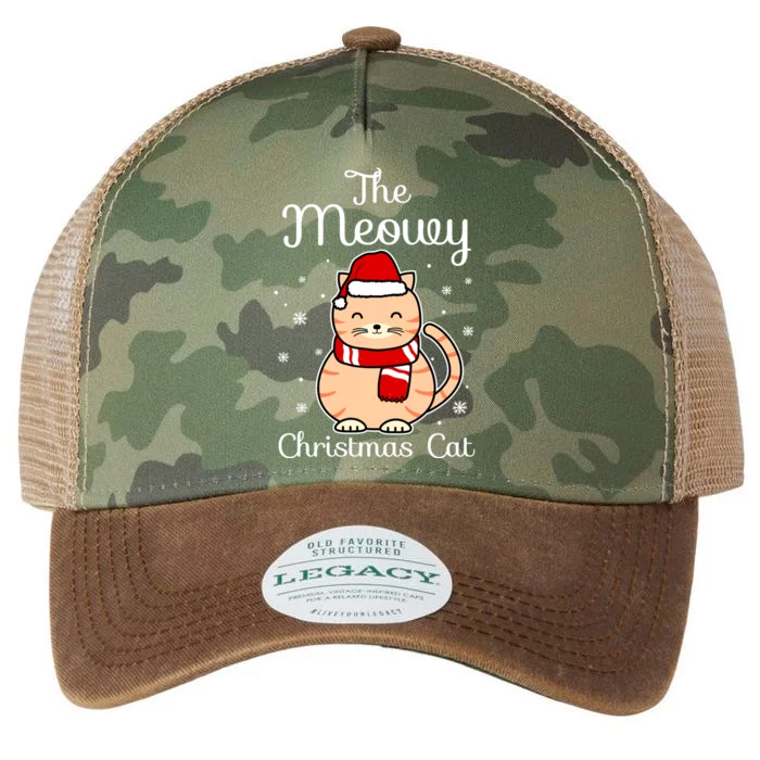 The Meowy Xcool Giftmas Cat Santa Hat Snowflake Cute Christmas Gift Legacy Tie Dye Trucker Hat