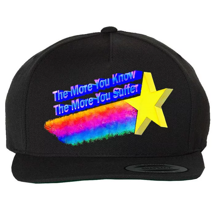 The More You Know The More You Suffer Wool Snapback Cap