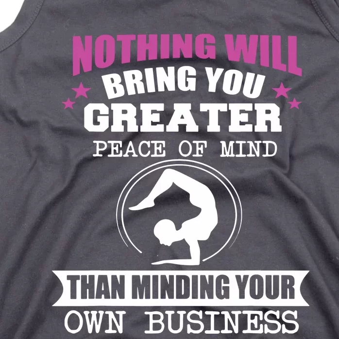 Than Minding Your Own Business Teess Tank Top