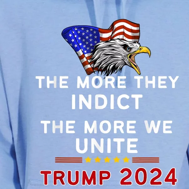 The More You Indict The More We Unite MAGA Trump Indictment Unisex Surf Hoodie