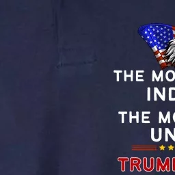 The More You Indict The More We Unite MAGA Trump Indictment Softstyle Adult Sport Polo