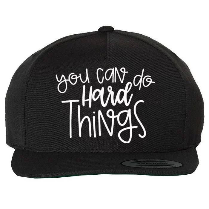 Teacher Motivation You Can Do Hard Things Testing Day Wool Snapback Cap