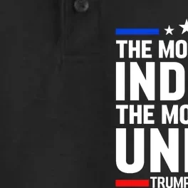 The More You Indict The More We Unite MAGA Pro Trump Indictment Dry Zone Grid Performance Polo