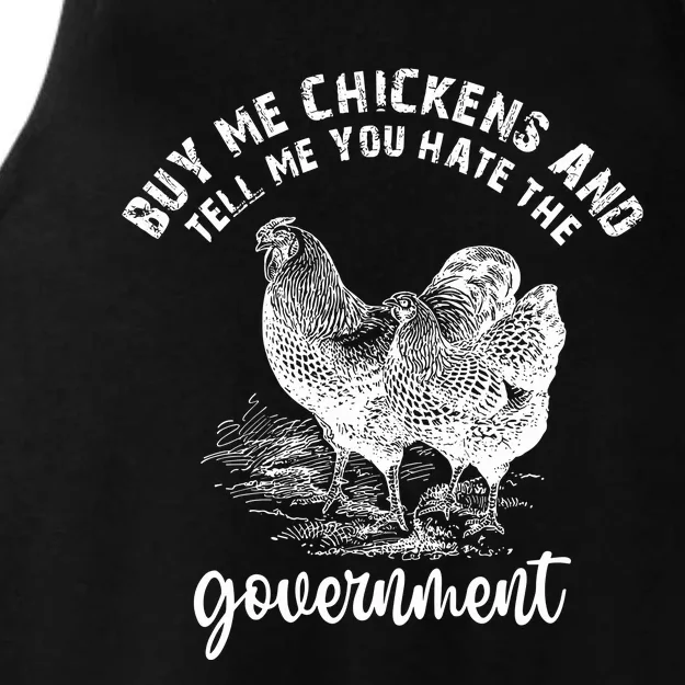 Tell Me You Dont Trust The Government Ladies Tri-Blend Wicking Tank