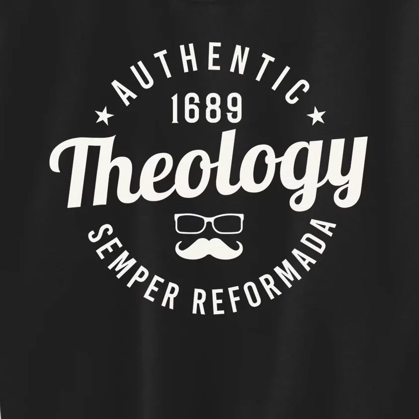 Theology Nerd 1689 Reformed Christian Seminary Funny Kids Sweatshirt