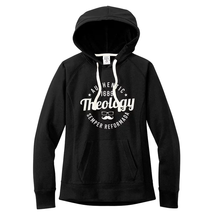 Theology Nerd 1689 Reformed Christian Seminary Women's Fleece Hoodie