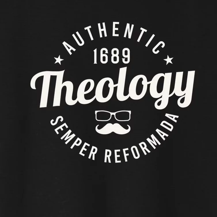 Theology Nerd 1689 Reformed Christian Seminary Women's Crop Top Tee