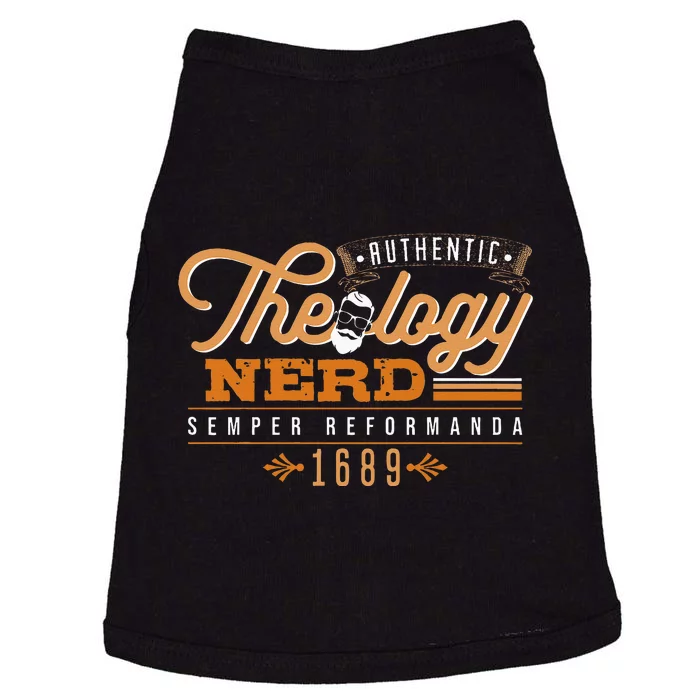 Theology Nerd 1689 Reformed Christian Seminary Doggie Tank