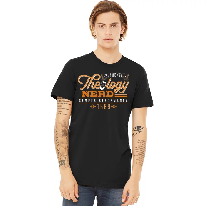 Theology Nerd 1689 Reformed Christian Seminary Premium T-Shirt