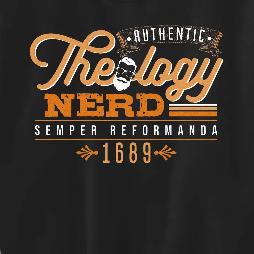 Theology Nerd 1689 Reformed Christian Seminary Kids Sweatshirt