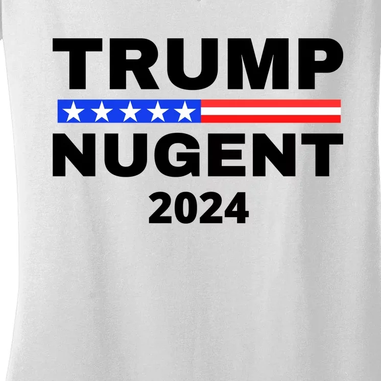 Trump Nugent 2024 Women's V-Neck T-Shirt