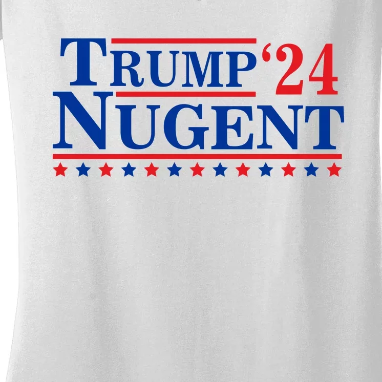 Trump Nugent 2024 Women's V-Neck T-Shirt