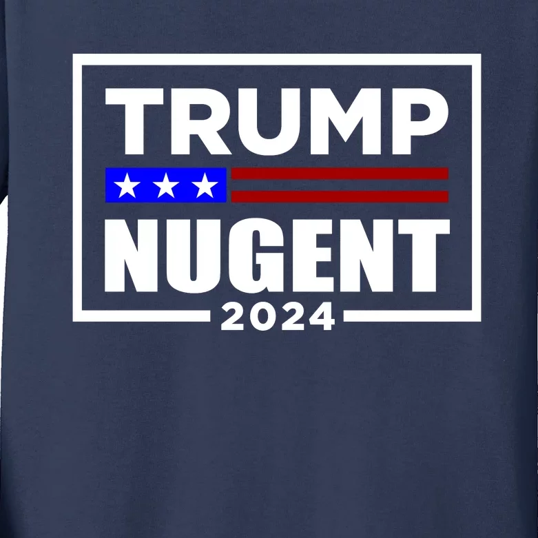 Trump Nugent 2024 Kids Long Sleeve Shirt