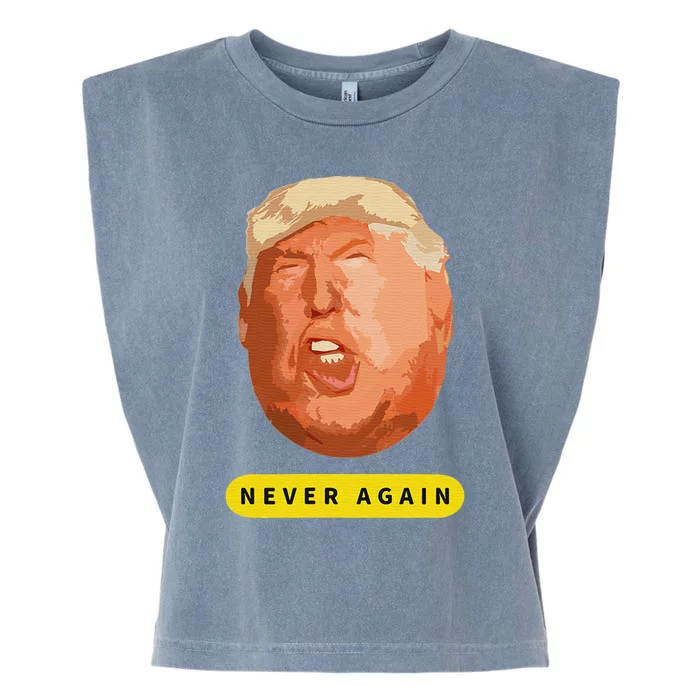 TRUMP NEVER AGAIN Garment-Dyed Women's Muscle Tee