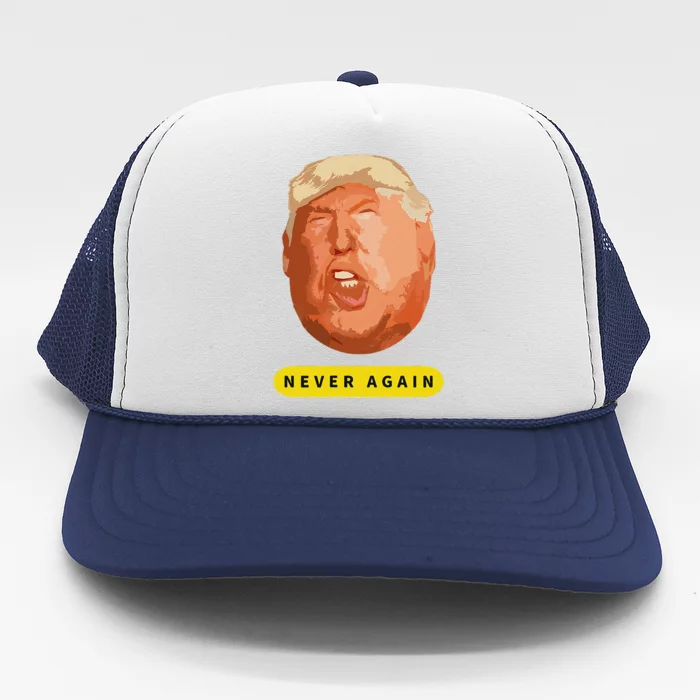 TRUMP NEVER AGAIN Trucker Hat