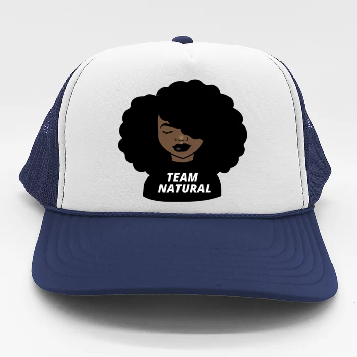 Team Natural Afro Melanin Black History African Gift Trucker Hat