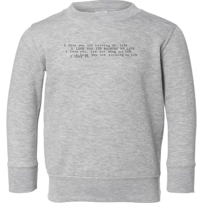 Ttpd New Album The Tortured Poet Department Toddler Sweatshirt