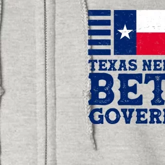 Texas Needs A Governor Beto O'Rourke Full Zip Hoodie