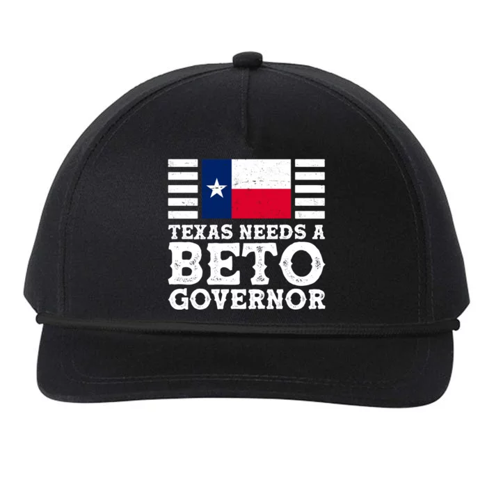 Texas Needs A Governor Beto O'Rourke Snapback Five-Panel Rope Hat