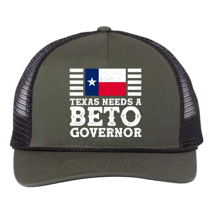 Texas Needs A Governor Beto O'Rourke Retro Rope Trucker Hat Cap