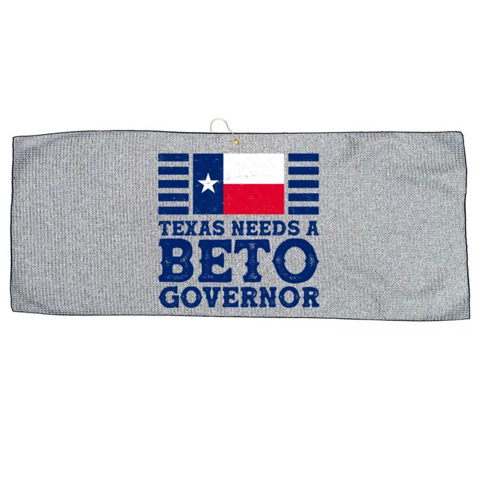 Texas Needs A Governor Beto O'Rourke Large Microfiber Waffle Golf Towel