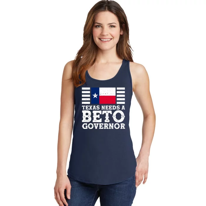 Texas Needs A Governor Beto O'Rourke Ladies Essential Tank