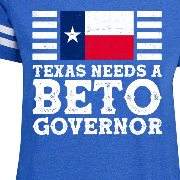 Texas Needs A Governor Beto O'Rourke Enza Ladies Jersey Football T-Shirt