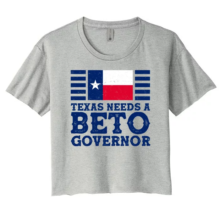 Texas Needs A Governor Beto O'Rourke Women's Crop Top Tee