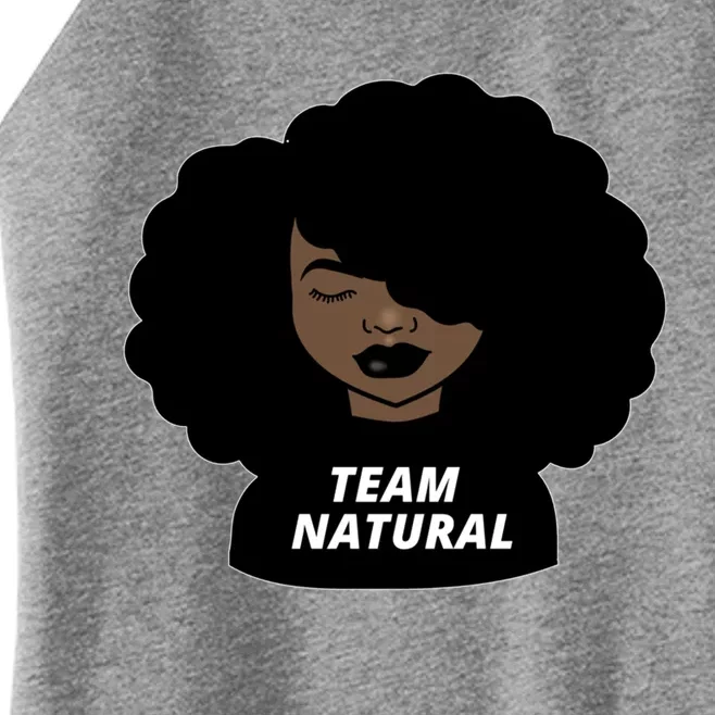 Team Natural Afro Melanin Black History African Gift Women’s Perfect Tri Rocker Tank