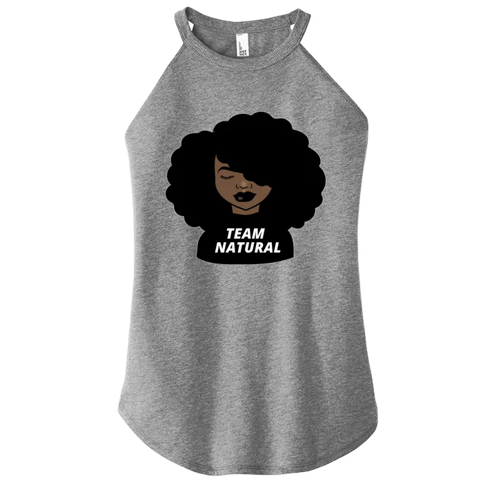 Team Natural Afro Melanin Black History African Gift Women’s Perfect Tri Rocker Tank