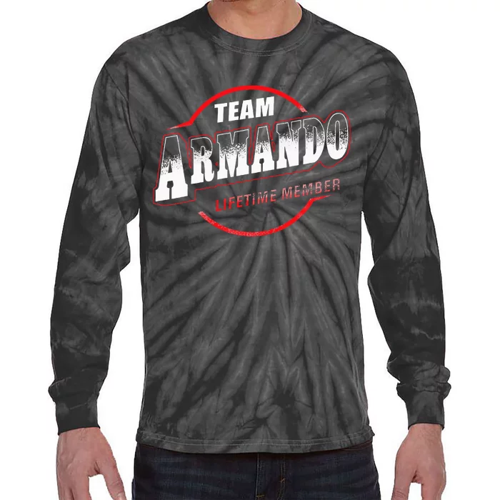 Team Name Armando Lifetime Member Last Name Tie-Dye Long Sleeve Shirt