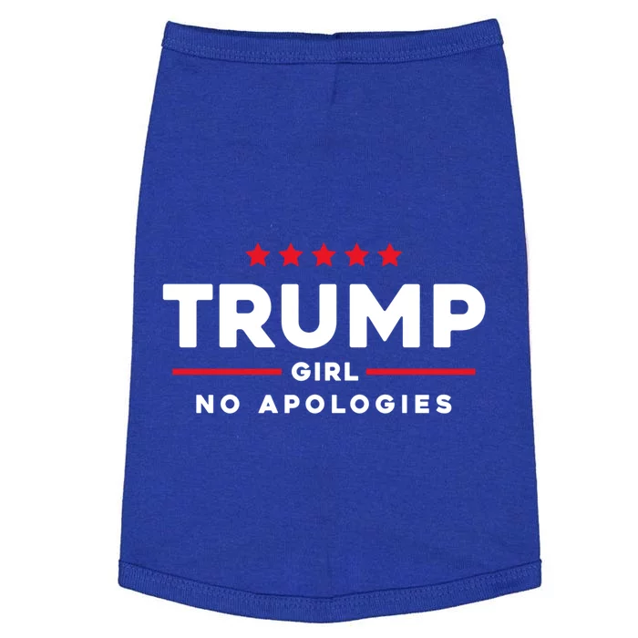 Trump No Apologies Patriotic American Election 2024 Cute Gift Doggie Tank