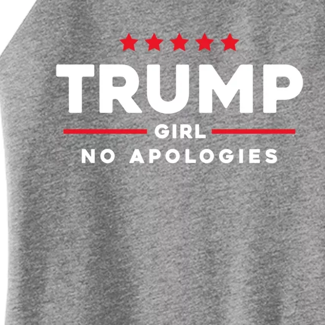 Trump No Apologies Patriotic American Election 2024 Cute Gift Women’s Perfect Tri Rocker Tank