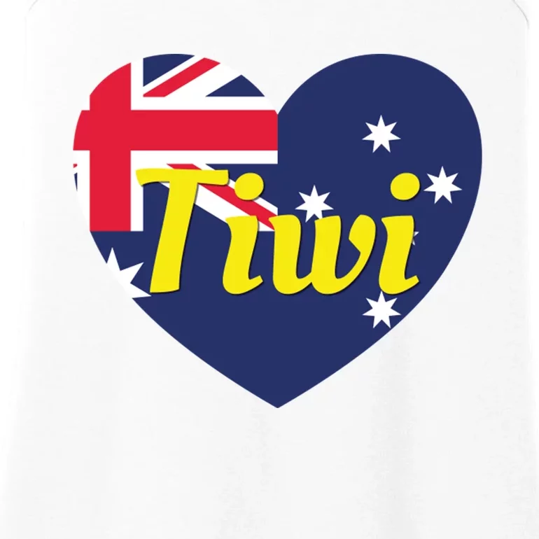 Tiwi Nt Australia Australian Flag Heart Ladies Essential Tank