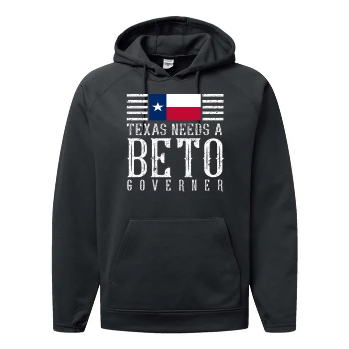 Texas Needs A Beto Governor Performance Fleece Hoodie