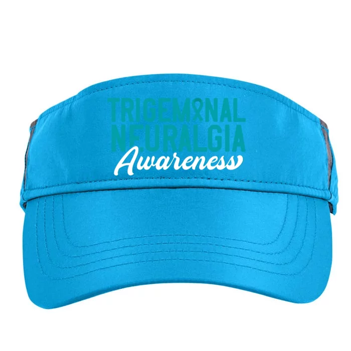 Trigeminal Neuralgia Awareness Teal Ribbon Awareness Fighter Gift Adult Drive Performance Visor