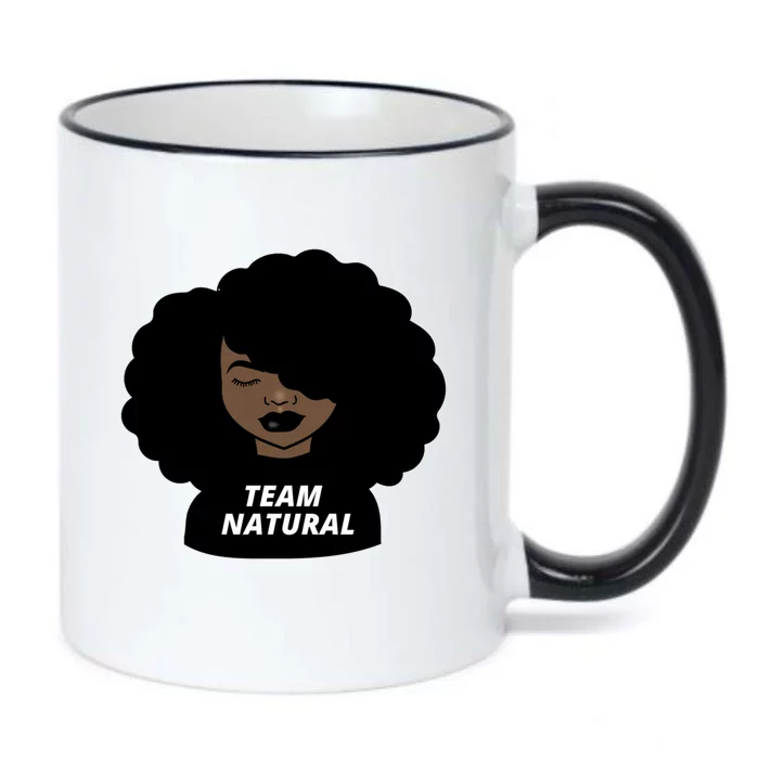 Team Natural Afro Melanin Black History African Gift Black Color Changing Mug