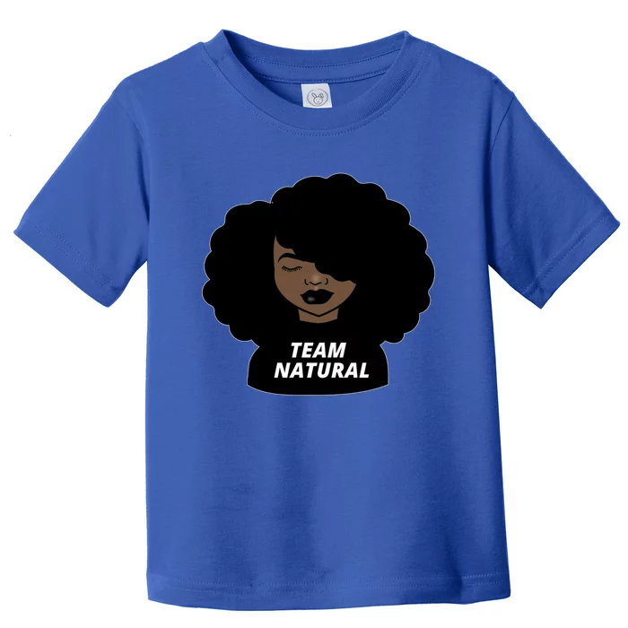 Team Natural Afro Melanin Black History African Gift Toddler T-Shirt