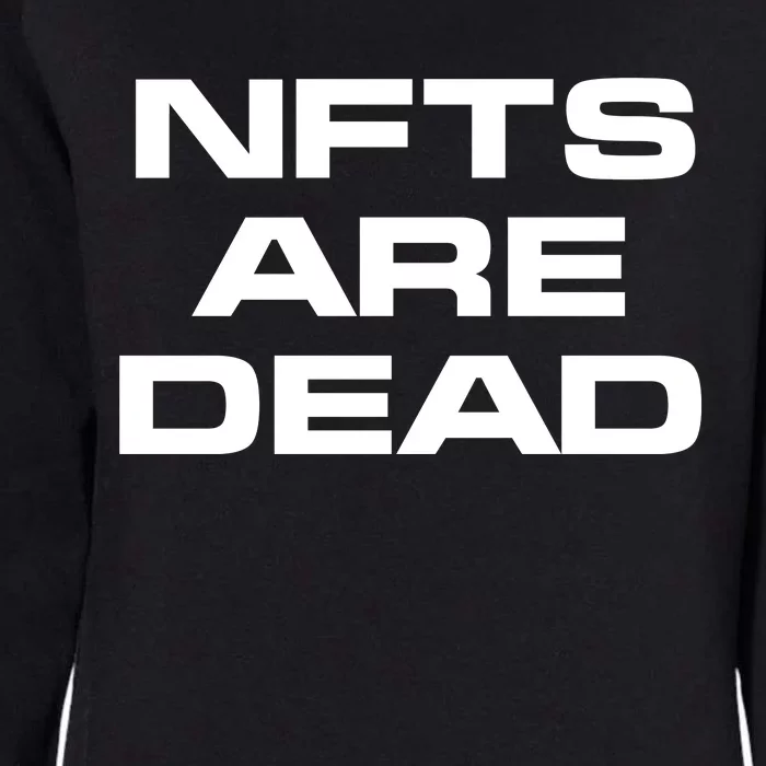 Thelazeth Nfts Are Dead Womens California Wash Sweatshirt