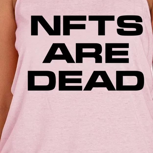 Thelazeth Nfts Are Dead Women's Knotted Racerback Tank