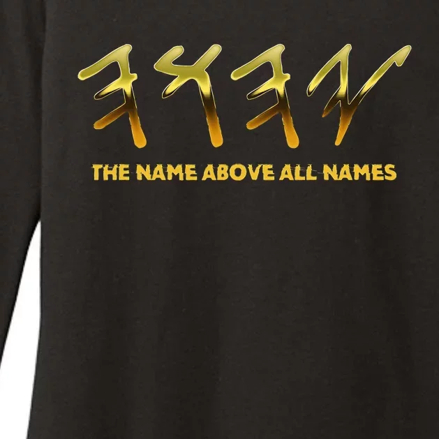 The Name Above All Names Yeshua Womens CVC Long Sleeve Shirt