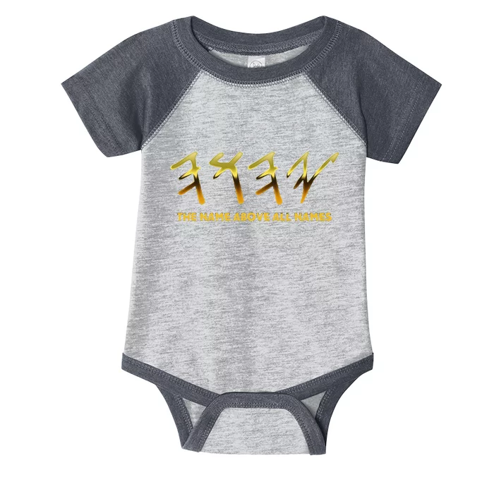 The Name Above All Names Yeshua Infant Baby Jersey Bodysuit